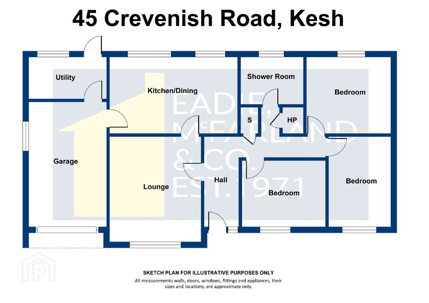 Floorplan 1 of 45 Crevinish Road, Rosscolban, Kesh