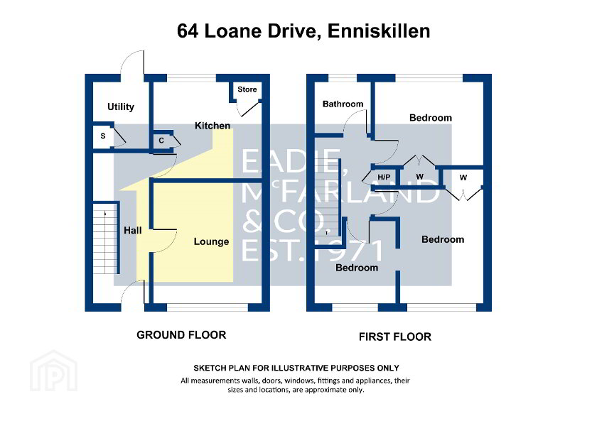 Floorplan 1 of 64 Loane Drive, Enniskillen