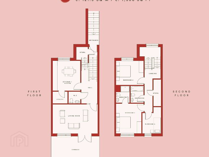 Floorplan 1 of 3 Bed Duplex, Robinrath, Navan, Navan