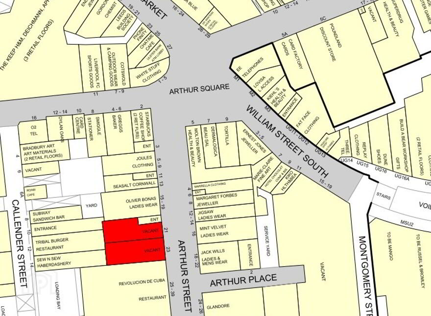 Prime Retail Units, 21 / 23 Arthur Street, Belfast, BT1 4GD