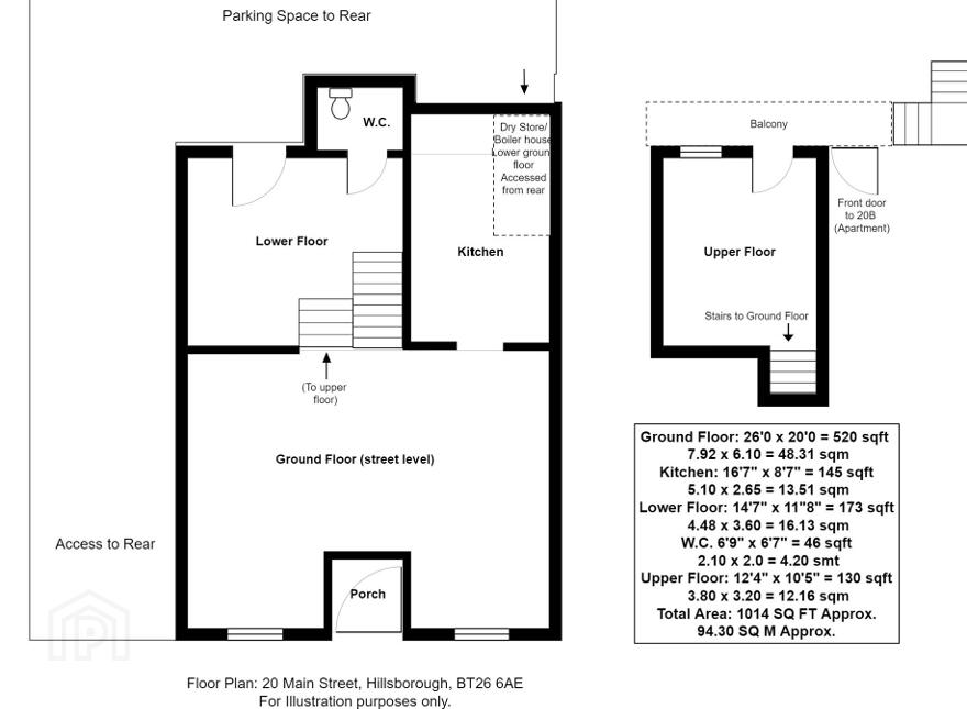 20 & 20b Main Street, Royal Hillsborough, BT26 6AE