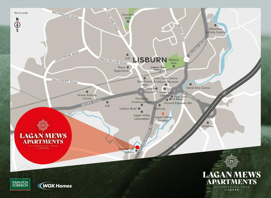 Apartment 3, Lagan Mews, Hillsborough Road, Lisburn, BT28 1JN