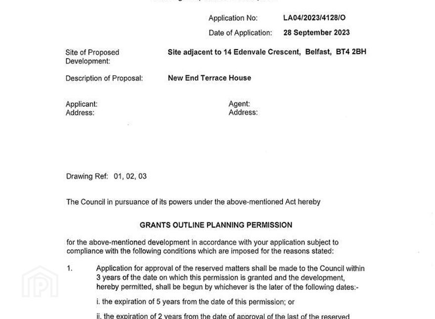 Site With OPP Adjacent To, 14 Edenvale Crescent, Belfast, BT4 2BH