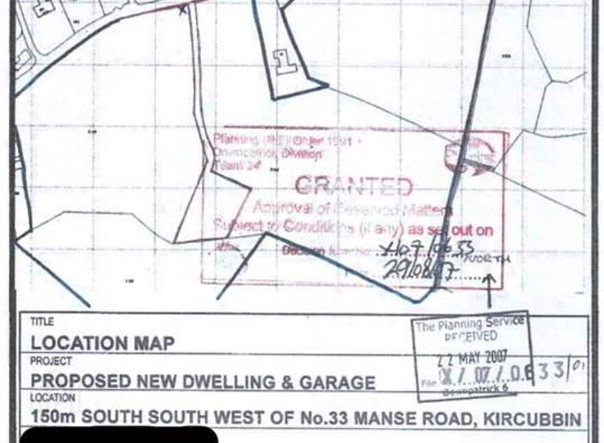 Site 150m SSW Of, 33 Manse Road, Glastry, Kircubbin, BT22 1DR