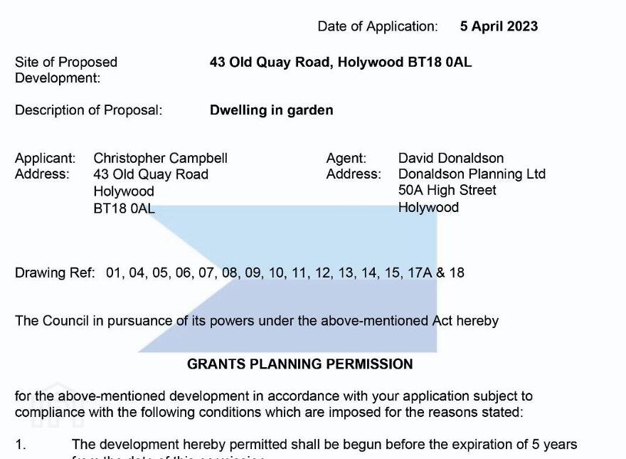 Site, For New Dwelling With Fpp:, Farmhill Road/ Old Quay Road, Cultra, Holywood, BT18