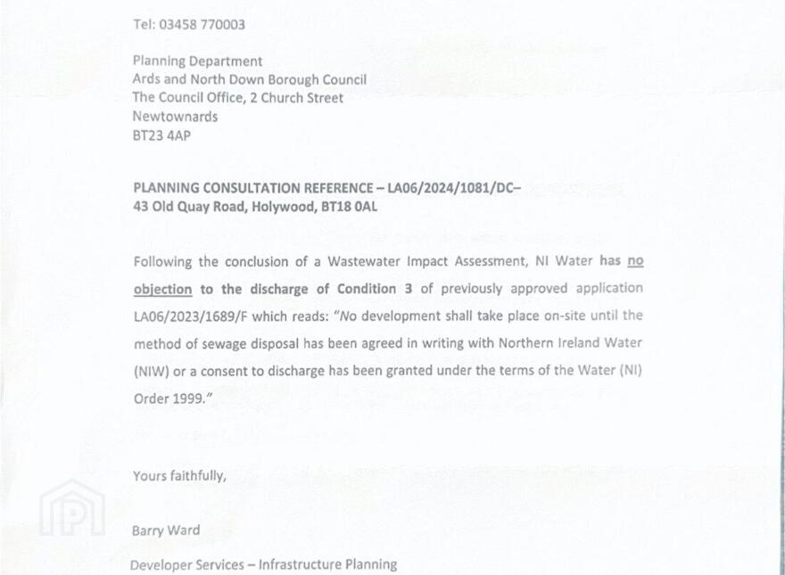 Site, For New Dwelling With Fpp:, Farmhill Road/ Old Quay Road, Cultra, Holywood, BT18