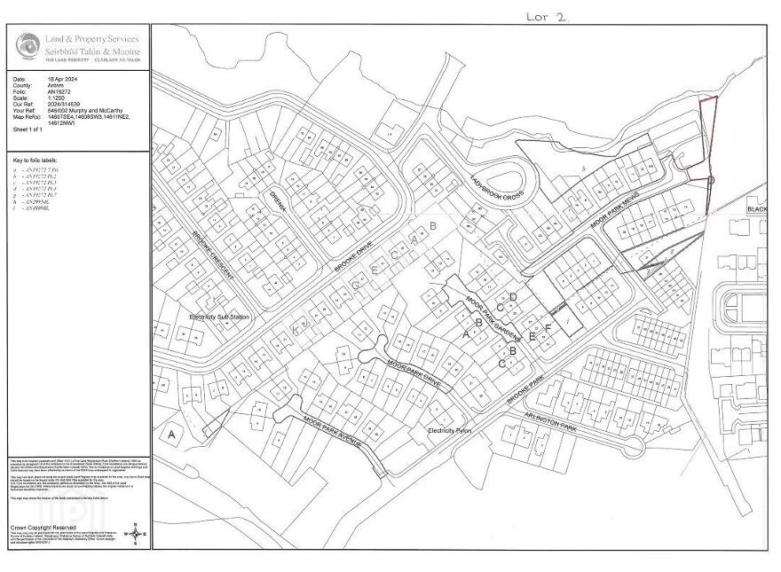 (Lot 38) Land At, Moor Park Mews, Belfast, BT10 0QQ