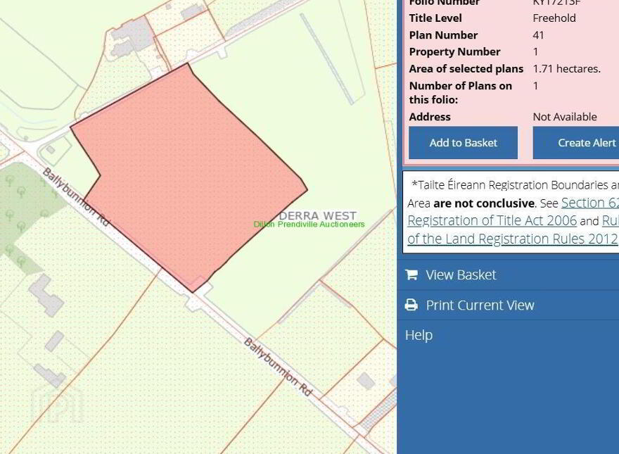 4.22 Acres At, Dirra, Co. Kerry Just Added, 4.22 Acres At Dirra, Listowel
