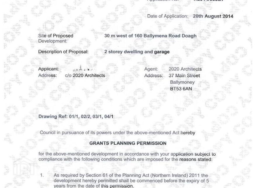 Building Site Adj. To, 160 Ballymena Road, Doagh, Ballyclare, BT39 0TN