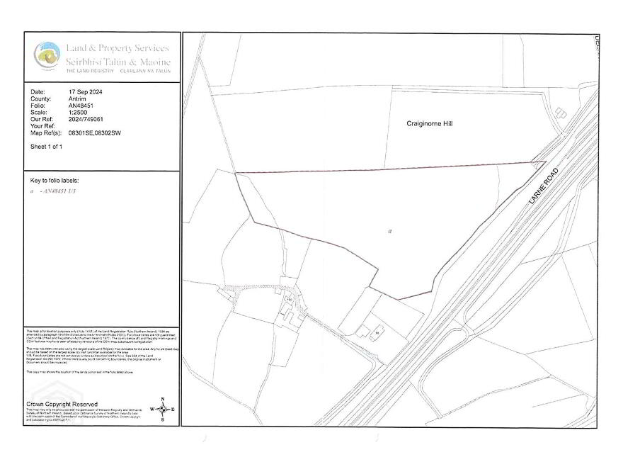 Circa 7.5 Acres Adjacent To, 98 Larne Road, Kilwaughter, Ballyclare, BT39 9UD