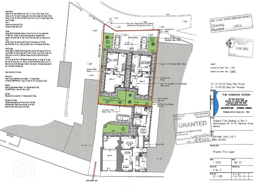 Two Detached Building Plots To Rear Of, 14-18 Toberwine Street, Glenarm, BT44 0AA