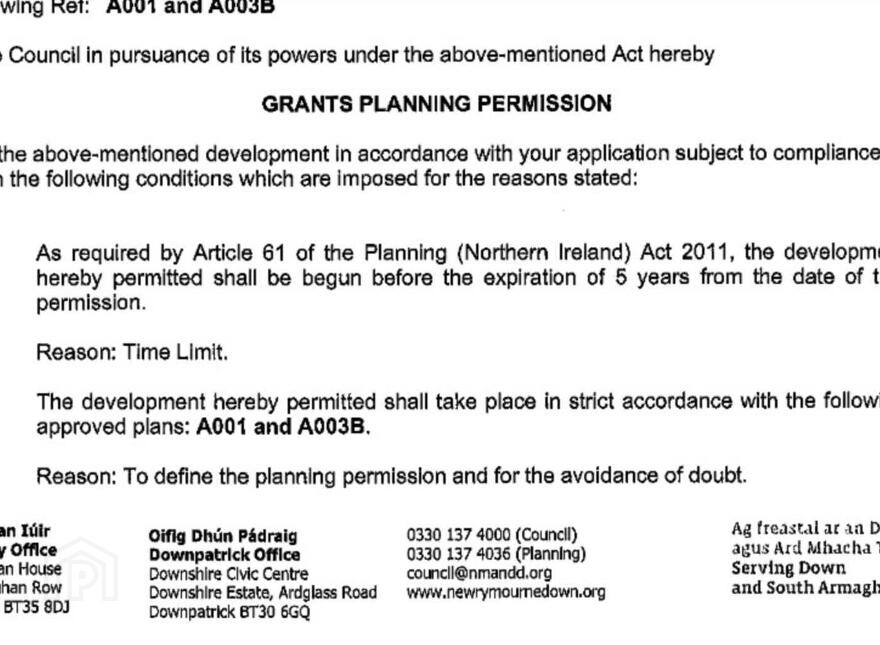 Building Site, Full Planning Permission, Metres South West Of Craw...Downpatrick, BT30 8QA