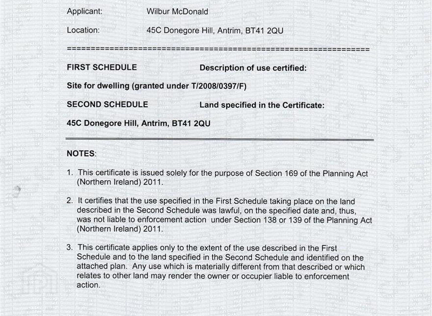 Site 45c Donegore Hill, Antrim, BT41 2QU