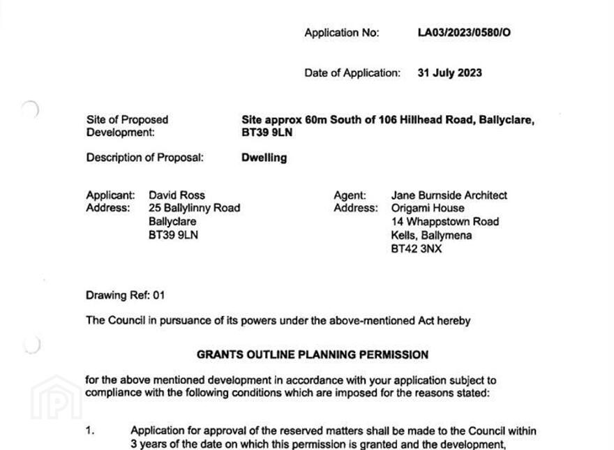 Building Site, 106 Hillhead Road, Ballyclare, BT39 9LN
