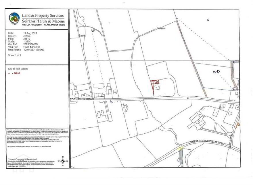 Lands, At Tornaroy Road, Belfast, BT17