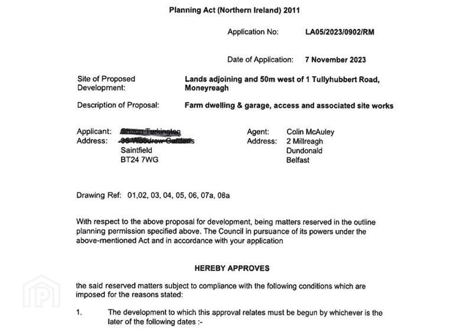 Freehold Building Site 50m West Of, 1 Tullyhubbert Road, Moneyreagh, BT23 6BY