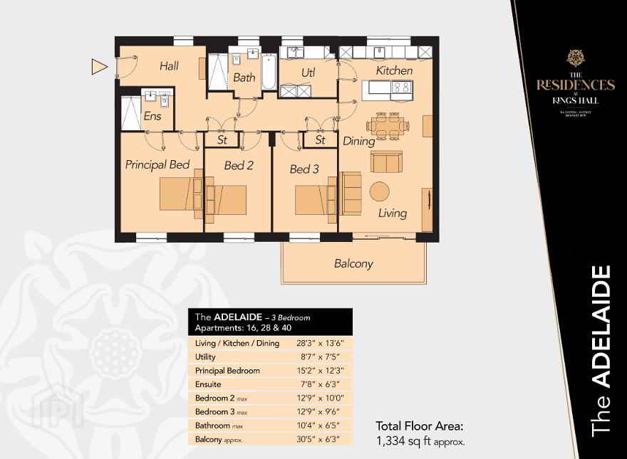 The Adelaide, The Residences At Kings Hall, Balmoral Avenue, Belfast Bt9 photo
