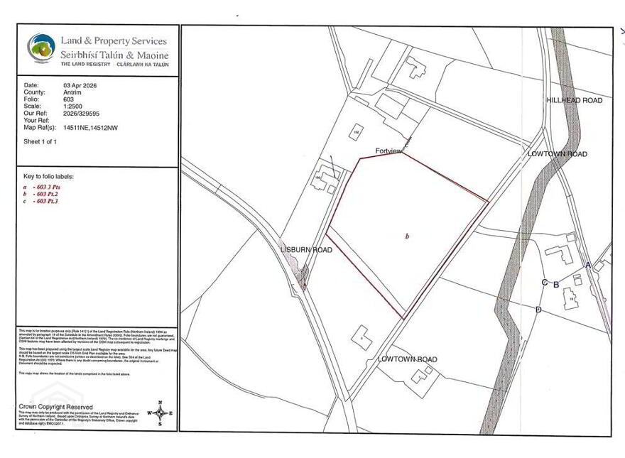 APPROX 5.4 ACRES OF GOOD AGRICULTURAL LAND Adjacen, 3 Lowtown Road, Glenavy, BT29 4PB photo