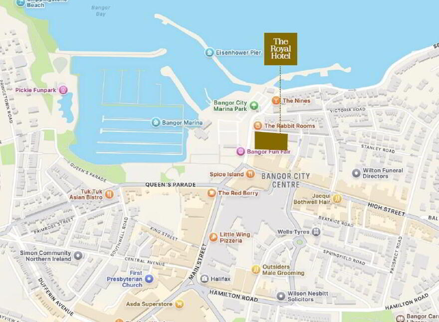 Royal Hotel, & Windsor Bar, 22-28 Quay Street, Bangor, BT20 5ED