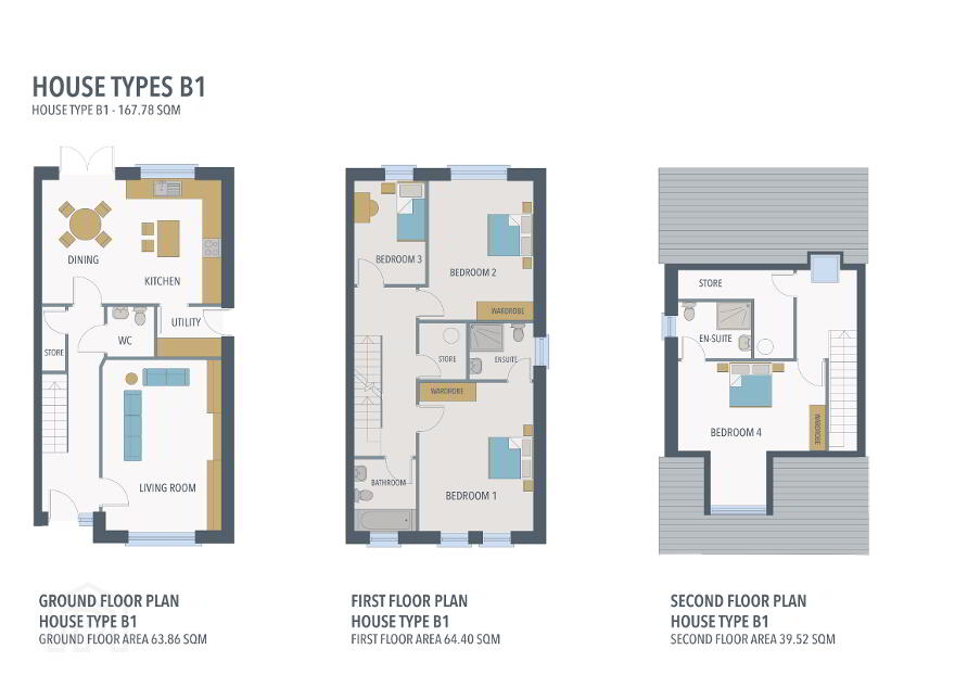 House Type B1, 4 Bed End Townhouse, Boann Weir, Boyne Road, Boyne Road, Navan photo
