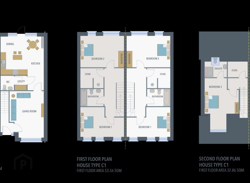 House Type C1, 3 Bed Mid & End Townhouse, Boann Weir, Boyne Road, Boyne ...Navan photo