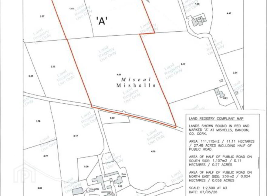 C. 33 Acre Agricultural Holding, Mishells, Bandon, P000000