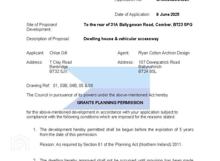 Lands, To The Rear Of 31a Ballygowan Road, Comber, Newtownards, BT23 5PG