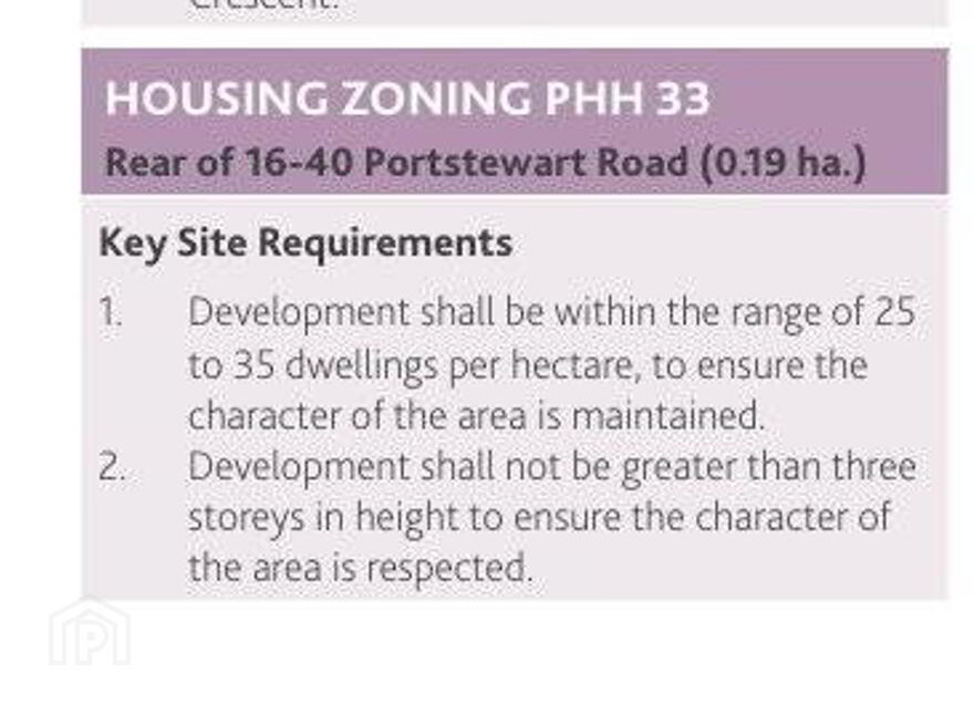Parcel Of Land To Rear Of, 16-40 Portstewart Road, Portrush, BT56 8EU