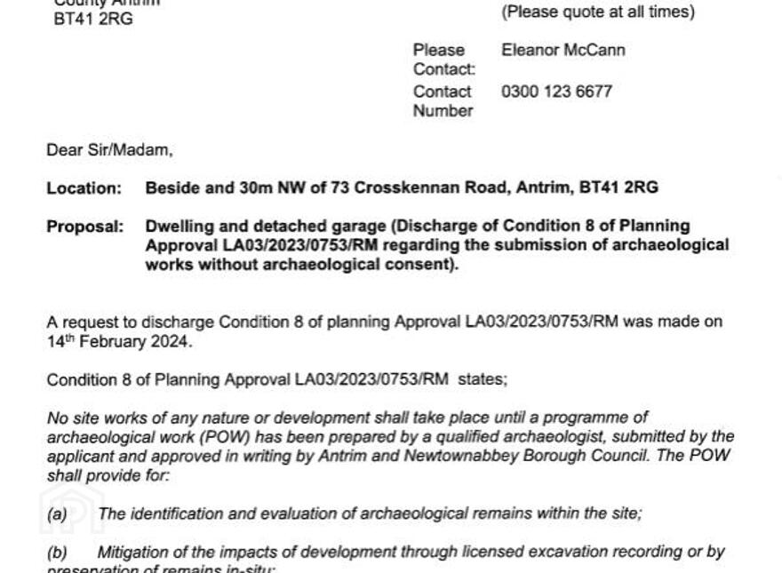 Site Adjacent To, 73 Crosskennan Road, Ladyhill, Antrim, BT41 2RG