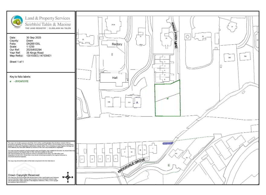 Land Adjacent To, 35 Kings Road, Ballyhackamore, Belfast, BT5 6JG