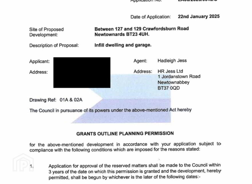Building Site, Between 127 & 129, Crawfordsburn Road, Newtownards, BT23 4UH