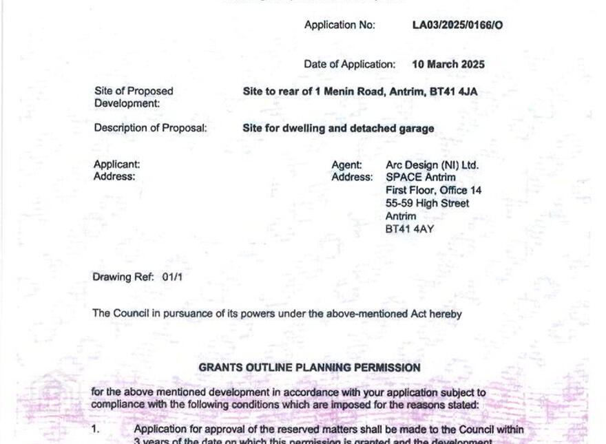 Site Adj. To, 1 Menin Road, Antrim, BT41 4JA
