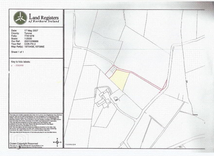 Plot 80m North Of, 102 Rehaghy Road, Aughnacloy, BT69 6DL