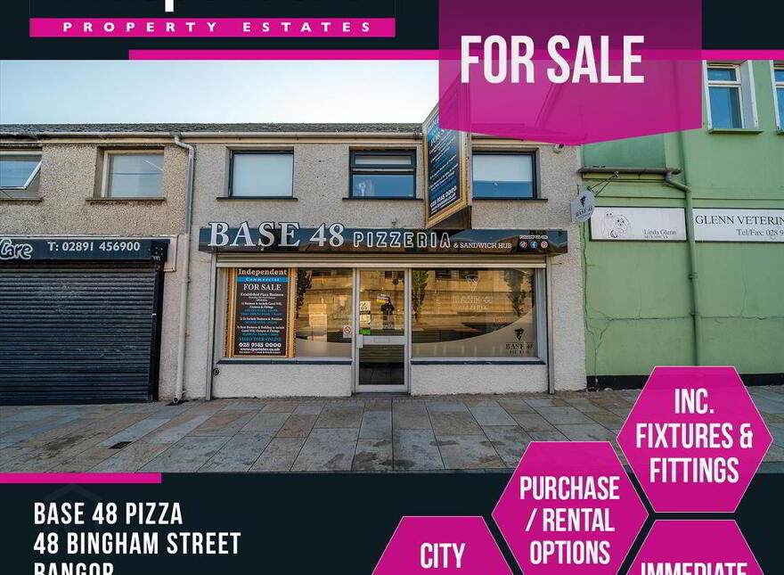 Base, 48 Pizzeria, Bingham Street, Bangor, BT20 5DN