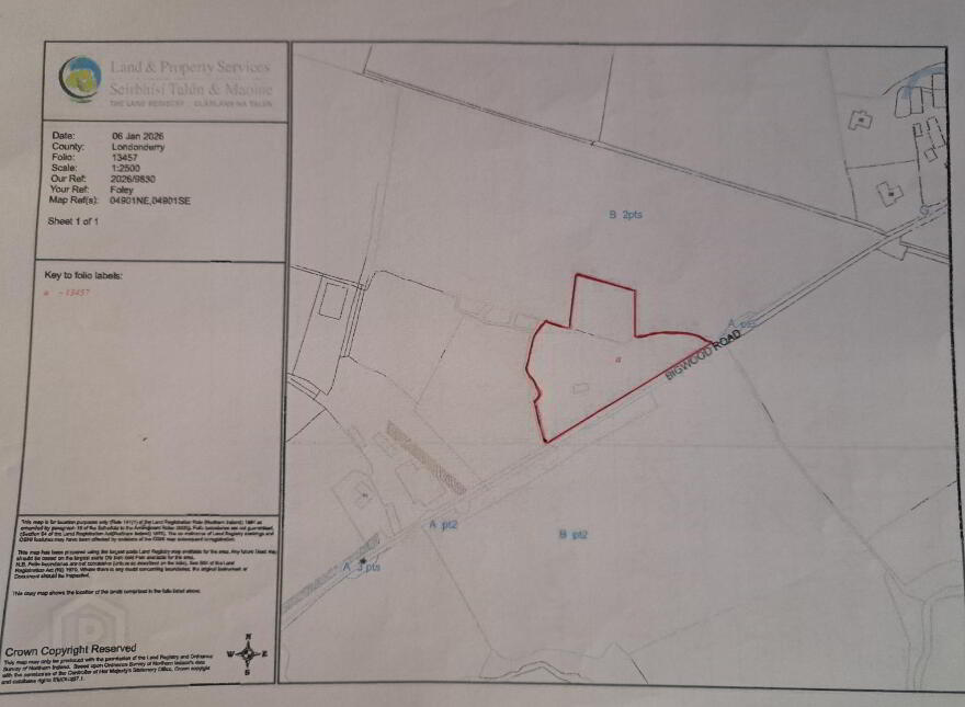 Folio 13457, Bigwood Road, Lisdillon, Derry, BT47 3RP photo