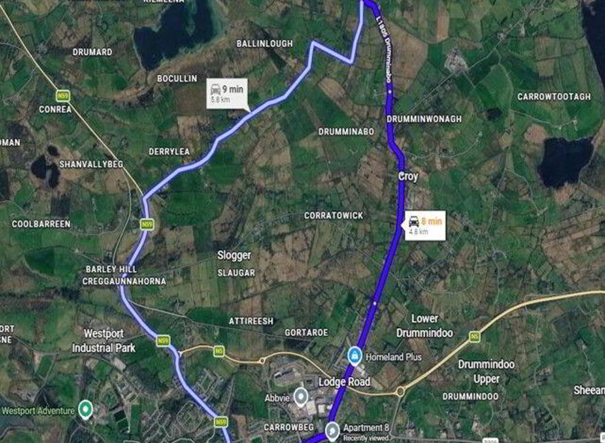 Lisclovaun, Lodge Road, Westport