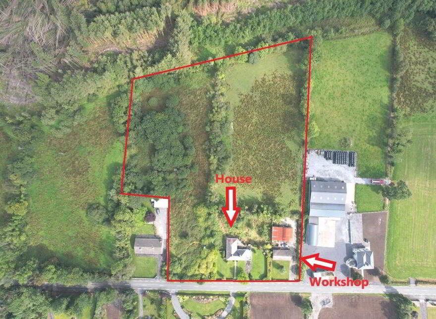 4 Bed Bungalow/ Seperate Workshop &, C. 8.75 Acres, Ballyhard, Glenamaddy, F45H049