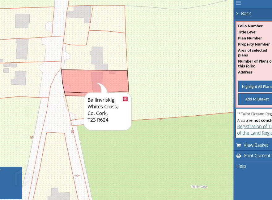 Ballinvriskig, Upper Whites Cross, White's Cross, T23R624