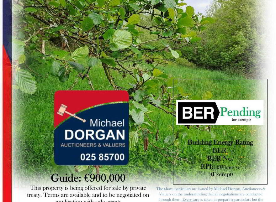 High Nature Value Site, C.93 Acres, Gortacurrig, Kildorrery Near, Fermoy