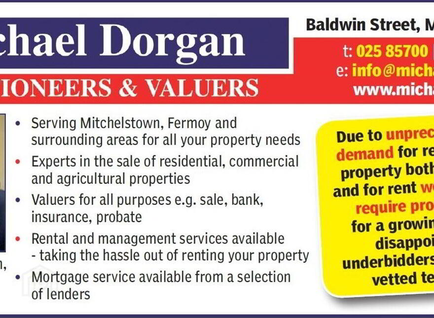 High Nature Value Site, C.93 Acres, Gortacurrig, Kildorrery Near, Fermoy