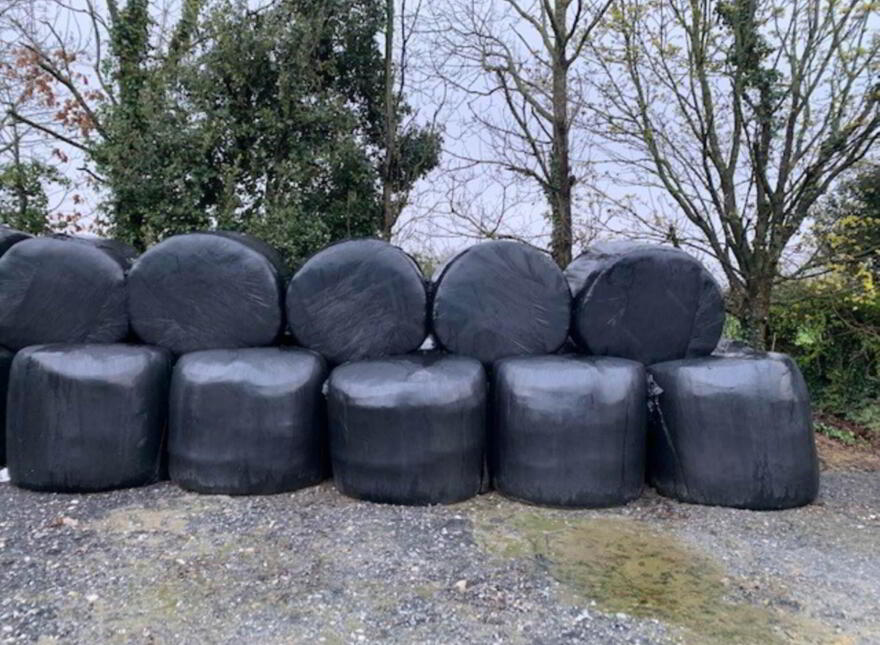 40 Round Bales Of Silage, Nenagh, E45X991 photo