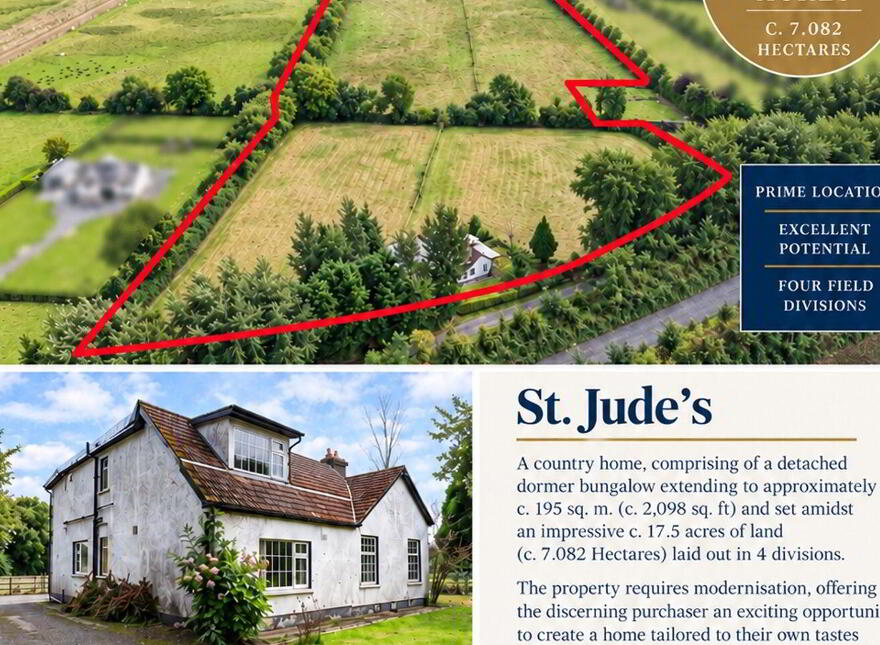 Residence On, C. 17.5 Acres Of Land, St. Jude's, Sherlockstown Common, Sallins, W91X4K4
