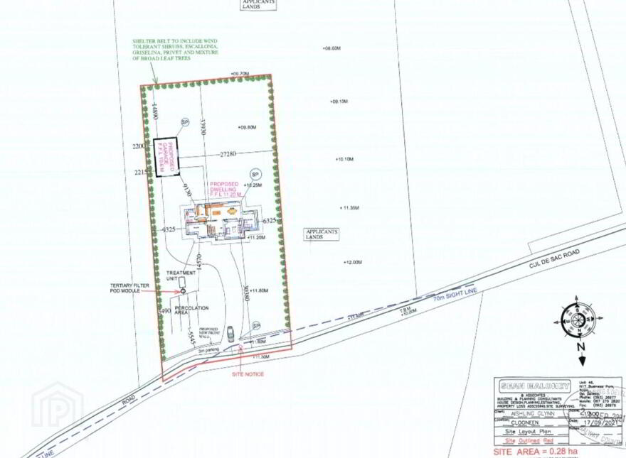 0.69 Acre Site With, F P.p, Clooneen, Dunmore