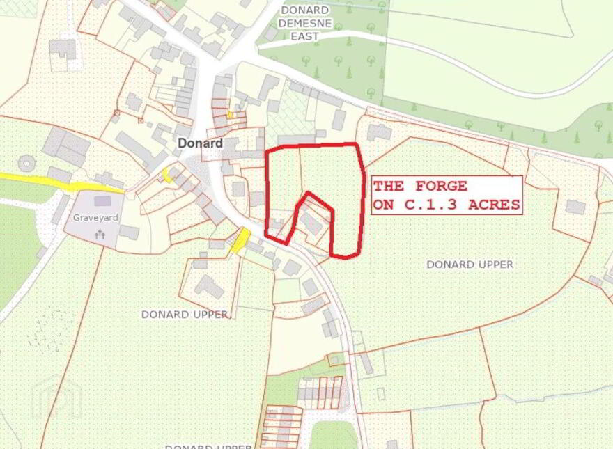 'The Forge' On, C. 1.3 Acres With Development Potential, Main Street, Donard, W91W2P6