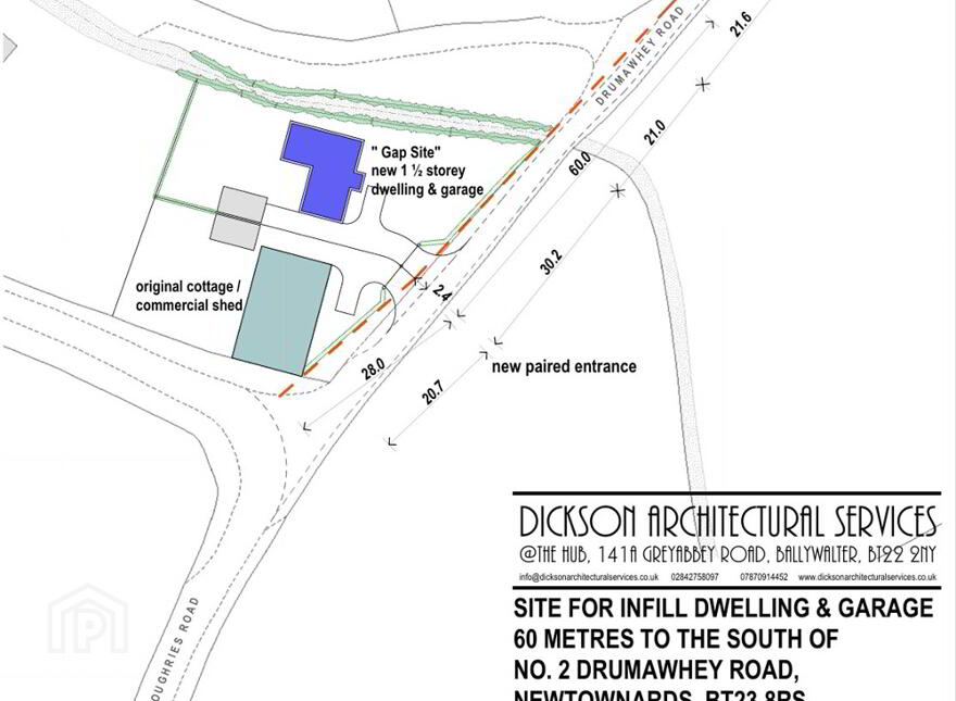 Building Site, 60m South, 2 Drumawhey Road, Newtownards, BT23 8RS