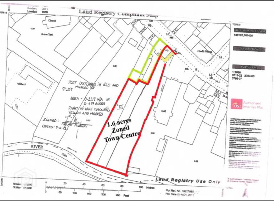 1.6 Acre Development Site Zoned Town Centre, Parnell Street, Mountmellick, R32E521