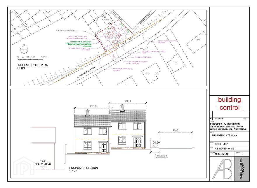 SITE FOR TWO SEMI-DETACHED HOUSES AT, 90 Lower Braniel Road, Belfast, BT5 7PA