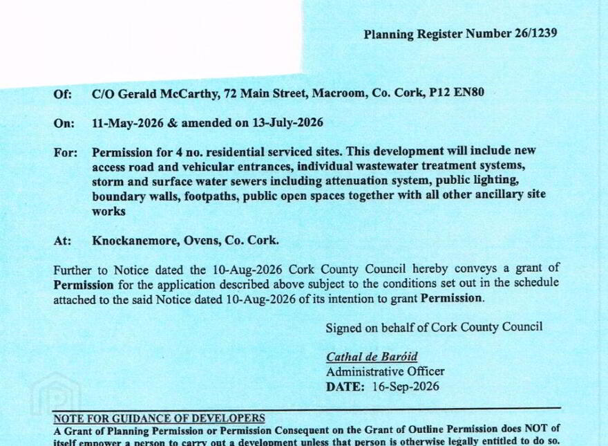 Knockanemore, Ovens, Killumney, P31YR13