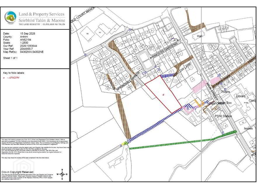 (Lot 4) Development Opportunity, Springhill Manor, Cloughmills, BT44 9FD