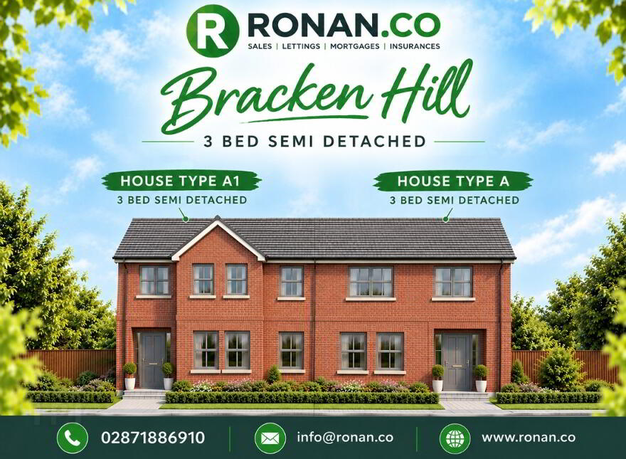 New Builds At, Bracken Hill, Strabane, BT82 8FH